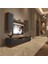 Trio 5d Mdf Tv Ünitesi Tv Sehpası - Ceviz - Antrasit 1