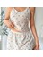 Mdb Mdbshop Pamuklu Beyaz Üstüne Kiraz Desen Fırfır Askılı Şortlu Pijama Takımı 2