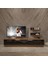 Trio 4s Mdf Tv Ünitesi Tv Sehpası - Ceviz - Siyah 2