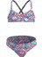 Olaian Çocuk Yuvarlak Yaka Bikini Takımı - Çok Renkli - Çiçek Desenli - BONI 1