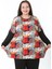 Kadın Likralı Yünlü Viskon Ön Desenli Büyük Beden Tunik 3