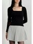 Çerçeve Yaka Kaşkorse Bluz Siyah 1