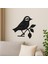 Metal Duvar Süsü Kuş Doğa - Shadowline Serisi 1