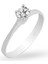 925 Ayar Gümüş Rodyum Kaplama Yuvarlak Tek Taş Zirkon Yüzük – Zarif ve Şık Takı Tasarımı 2