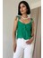 Yeşil Bağcıklı Brode Bluz 1