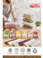 Nora 2 Lt Plastik Saklama Kabı 4'lü Set – Hava Geçirmez Kapaklı, Ekru/Mürdüm/Açık Gri, Mutfak Düzenleyici 7