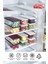 Nora 2 Lt Plastik Saklama Kabı 4'lü Set – Hava Geçirmez Kapaklı, Ekru/Mürdüm/Açık Gri, Mutfak Düzenleyici 9