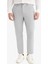 T6317 Gri Jogger Fit Cepli Esnek Kumaş Düz Paça Pantolon 3