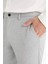 T6317 Gri Jogger Fit Cepli Esnek Kumaş Düz Paça Pantolon 4