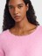 10806 Kayık Yaka Yumuşak Dokulu Triko Kazak-Pembe 3