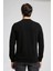 Newdwade Erkek O Yaka Sweatshirt Siyah 3