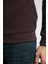 Newdwade Erkek O Yaka Sweatshirt Kahve 3