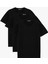 Slim Fit Kısa Kollu Pamuklu Basic V Yaka 3'lü Tişört Seti 1
