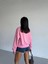 2 Iplik Bisiklet Yaka Sweat Pembe F2339 3