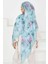 Lotus Desenli Mint Kadın Şal -27596 3