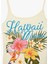Pamuklu Ip Askılı Hawaii Baskılı Slim Fit Bluz 3