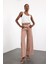 Kahverengi Yüksek Bel Wide Leg Jean 1