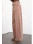 Kahverengi Yüksek Bel Wide Leg Jean 5