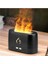 Ultrasonic Hava Nemlendirici Buhar Makinesi Alev Efektli 3D Aroma Difüzör (Siyah) 1