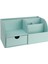 Masaüstü Düzenleyici,kalemlik,kumandalık,küpbloknotluk,tabletlik,kitaplık,6 Gözlü,çekmeceli,desktop Organizer,vegan,24,5*13*12,su Yeşili 1