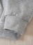 Kadın Sevimli Kedi Baskılı Kapüşonlu Gri Siyah Sweatshirt Oversize Salaş 7