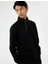 Uzun Kollu Şardonlu Basic Yarım Fermuarlı Sweatshirt 1