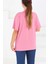 Basic Gül Kurusu Kısa Kollu Kadın T-Shirt -27346 4