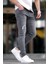 Füme Yırtık Detaylı Skinny Fit Erkek Jean 6887 2