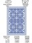 Lacivert-Gri Blue Blanc Modern Lateks Kaymaz Taban Halı 8