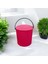 Rainbow Pembe Büyük Boy 13 Litre Yuvarlak Kova Piknik Sepeti Meyve Kovası 3