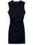 Bisiklet Yaka Drape Detaylı Mini Kolsuz Elbise 1