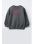 Unisex Çocuk Baskılı 3 Iplik Kumaş Pamuklu Sweatshirt 1