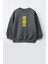 Unisex Çocuk Kaws Baskılı 3 Iplik Kumaş Pamuklu Sweatshirt 1
