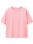 Basic 2'li Kız Çocuk Bisiklet Yaka T-Shirt ( Lacivert - Pembe ) 3