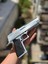 Desert Eagle Model Gri Parlak Metalik Dekoratif Tabanca 1