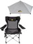 Legend Şemsiyeli Yatabilen Kamp Sandalyesi - Siyah 6