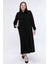 Triko Çelik Örgü Büyük Beden Anne Yünlü Uzun Kalın Hırka Tesettür Pardesü 1