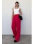 Kırmızı Bol Paça Kadın Eşofman Altı MG2279 3