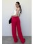 Kırmızı Bol Paça Kadın Eşofman Altı MG2279 4