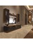 Trio 5d Mdf Tv Ünitesi Tv Sehpası - Ceviz - Siyah Mermer 1