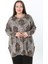 Kadın Yünlü Viskon Likralı Desenli Büyük Beden Tunik 4