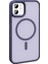 - Apple iPhone 11 Kılıf M-Safe Şarj Özellikli Mat Arka Yüzey Sio Kapak - Derin Mor - T32361 7