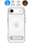 iPhone Air ile uyumlu ince MagSafe Kılıf Ultra Hybrid S Metal Stand'lı Sararma Karşıtı DuraClear™ Hava Kanalı Teknolojisi™ Askeri Sınıf Koruma MagFit Clear White Şeffaf Kapak - ACS09926 1