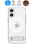 iPhone 17 ile uyumlu ince Kılıf MagSafe Kılıf Ultra Hybrid S Metal Stand'lı Sararma Karşıtı DuraClear™ Hava Kanalı Teknolojisi™ Askeri Sınıf Koruma MagFit Clear White Şeffaf Kapak - ACS09981 1