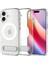 iPhone 17 ile uyumlu ince Kılıf MagSafe Kılıf Ultra Hybrid S Metal Stand'lı Sararma Karşıtı DuraClear™ Hava Kanalı Teknolojisi™ Askeri Sınıf Koruma MagFit Clear White Şeffaf Kapak - ACS09981 2