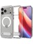 iPhone 17 Pro ile uyumlu ince Kılıf MagSafe Kılıf Ultra Hybrid S Metal Stand'lı Sararma Karşıtı DuraClear™ Hava Kanalı Teknolojisi™ Askeri Sınıf Koruma Clear White Şeffaf Kapak - ACS09946 2