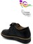 Cırtlı Okul Ayakkabısı Erkek Çocuk Suni Deri Kaymaz Tabanlı Siyah 31-35 Numara 5