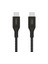 Boostcharge Örgülü Usb-C Uyumlu Hızlı Şarj Kablosu 240W Siyah 1 Metre 3