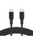 Usb-C Usb-C Usb-If Sertifikalı Çift Örgülü Data ve Şarj Kablosu, 100W, 2 Metre, 25000 Bükülmeye Kadar Dayanıklı, Siyah 3
