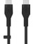 Boostcharge Siyah Flex Silikon USB Tip C - C Kablo 1
